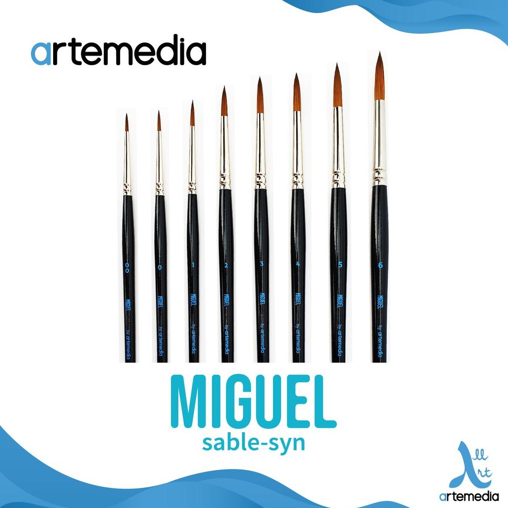 

Kuas Lukis Artemedia Miguel Round Sable-Syn Brush