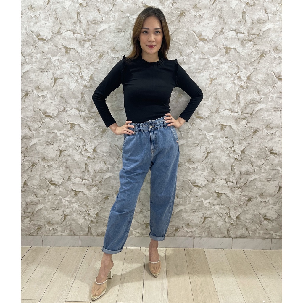 MODAVIE - TALITHA CROPTOP Longsleeve Croptop Rib Baju Lengan Panjang Wanita