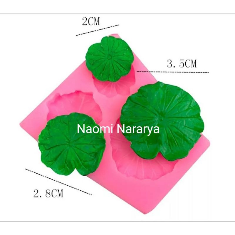 Naomi Cetakan Silikon Puding Daun Teratai Kecil