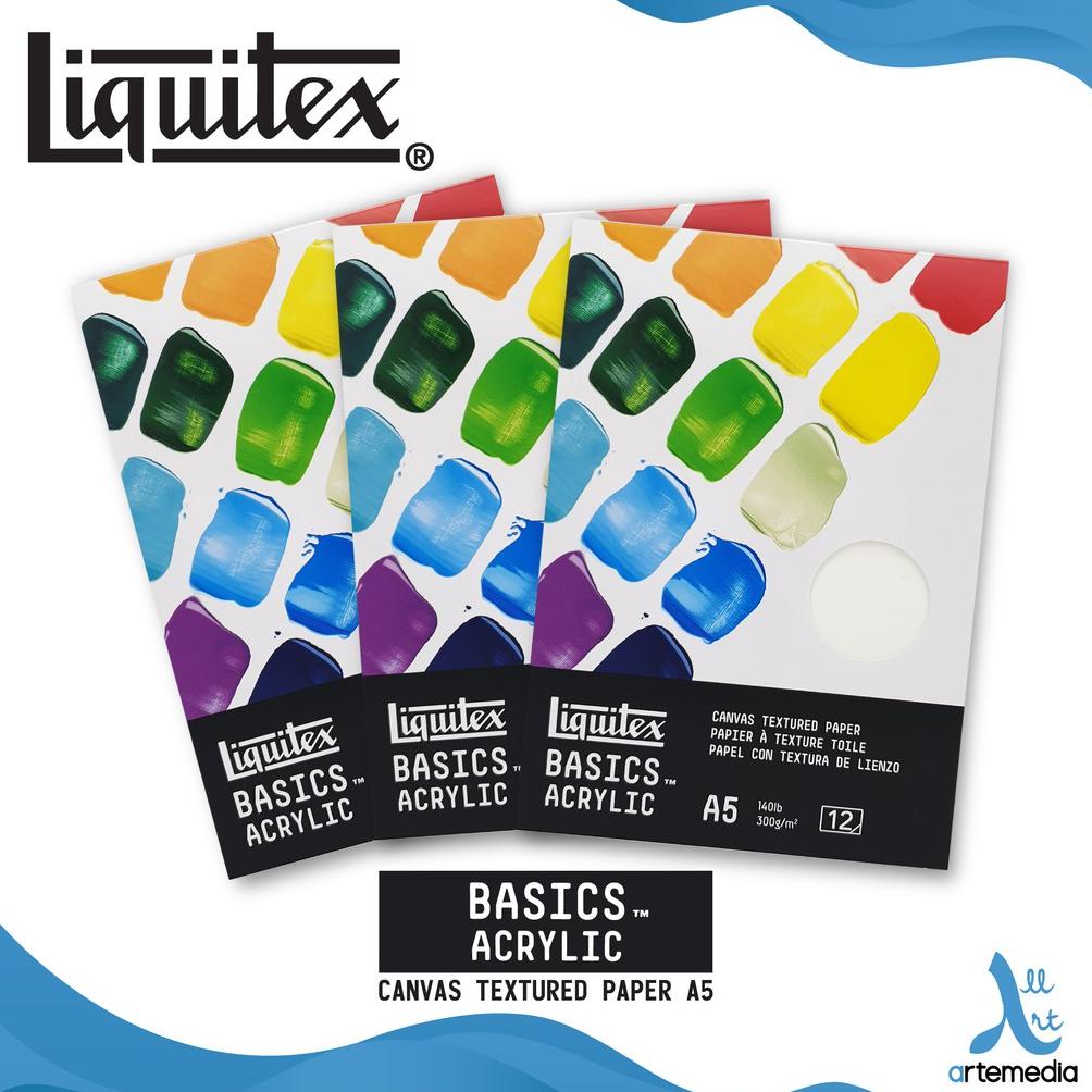 

Kertas Gambar Liquitex Basics A5 Canvas Texture Acrylic Paper Pad