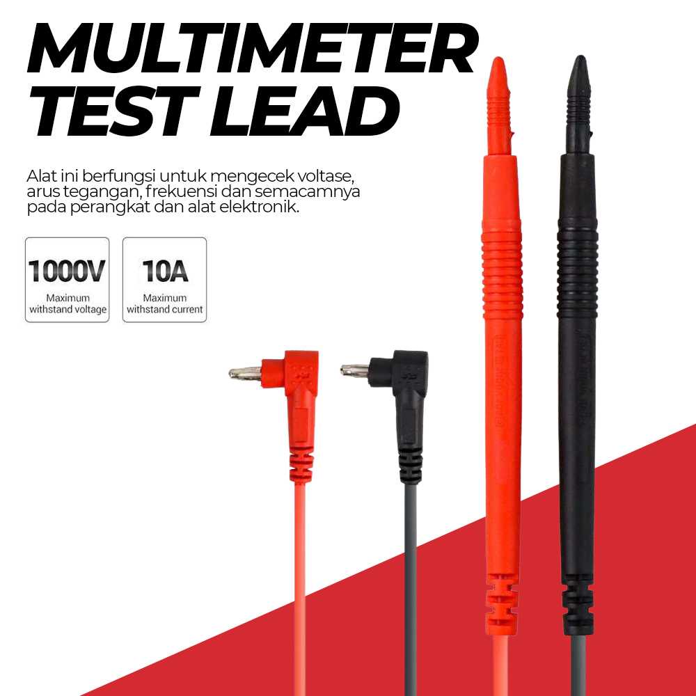 (BISA COD) FTIHSHP ANENG Kabel Digital Multimeter Test Lead Retardant 10A 1000V - PT1002