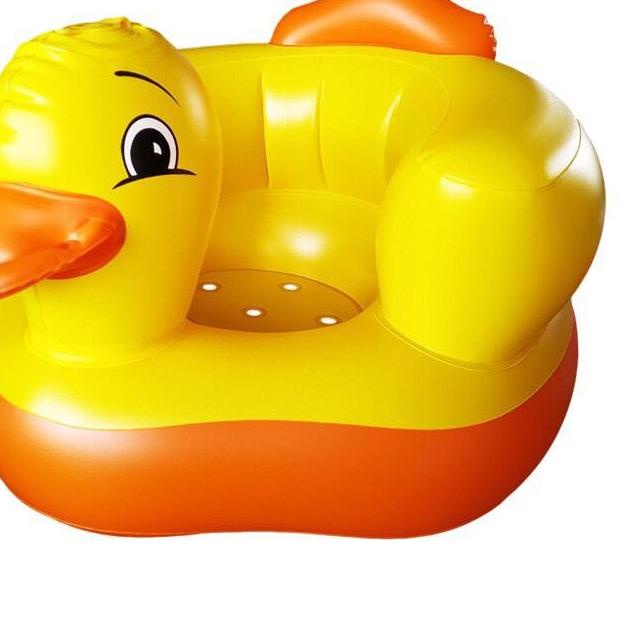 ❊ Kursi Pompa Bayi Belajar Duduk Sofa Tiup Lipat Bebek no music Bayi Belajar Duduk Sofa Tiup ❁