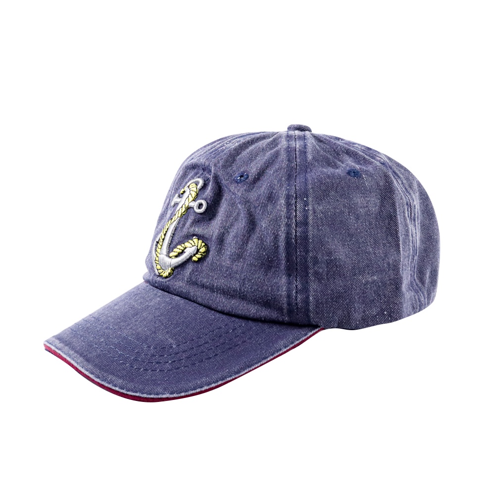 HATLANDER Topi Baseball Cap Hat 3D Embroidery - SBC56 - Navy Blue