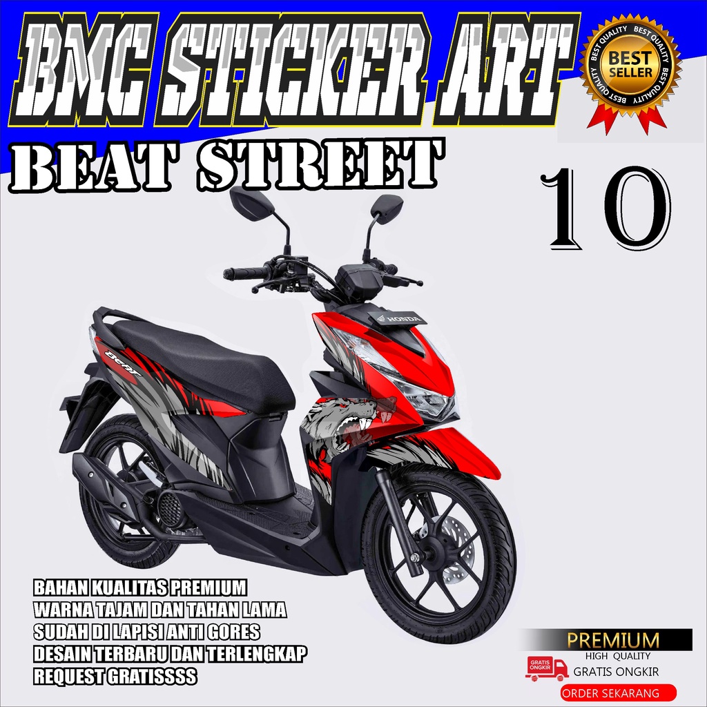 STICKER DECAL HONDA NEW BEAT 2020-2022 BEAT STRET/STICKER HONDA BEAT NEW