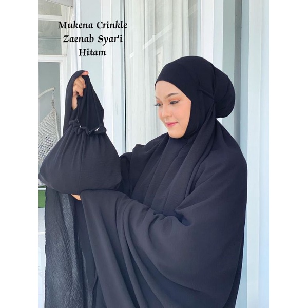 Mukena Zaenab crinkle