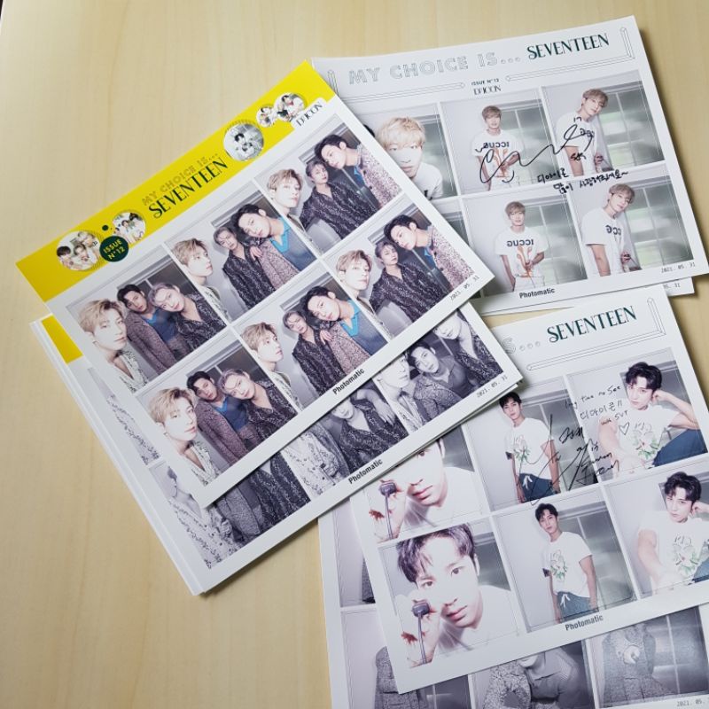 SEVENTEEN Dicon Photomatic Sticker Wonwoo Mingyu Scoups Jeonghan Hoshi 1 Set 8 Lembar