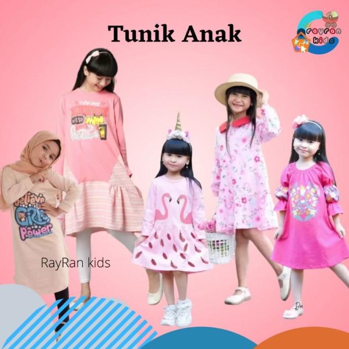 Tunik woven VITTO kids usia 8-17th / Baju tunik anak / tunik anak