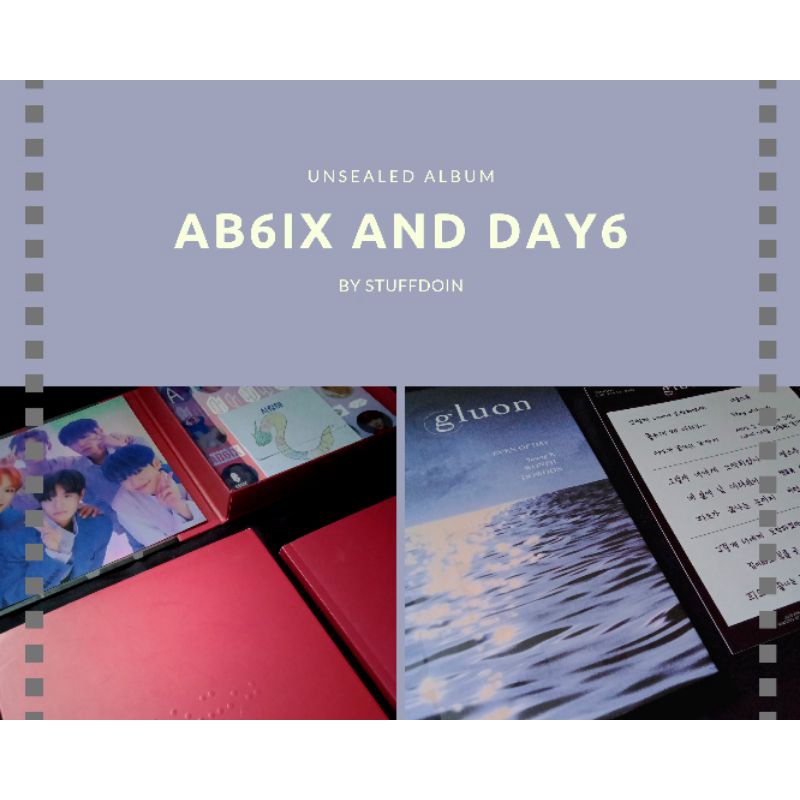 FULLSET UNSEALED ALBUM AB6IX 6IXENSE AND DAY6 EVEN OF DAY GLUON
