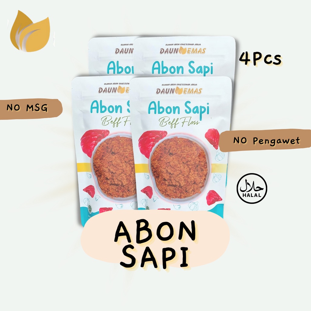 

Abon Sapi Daun Emas Quadruple Pack