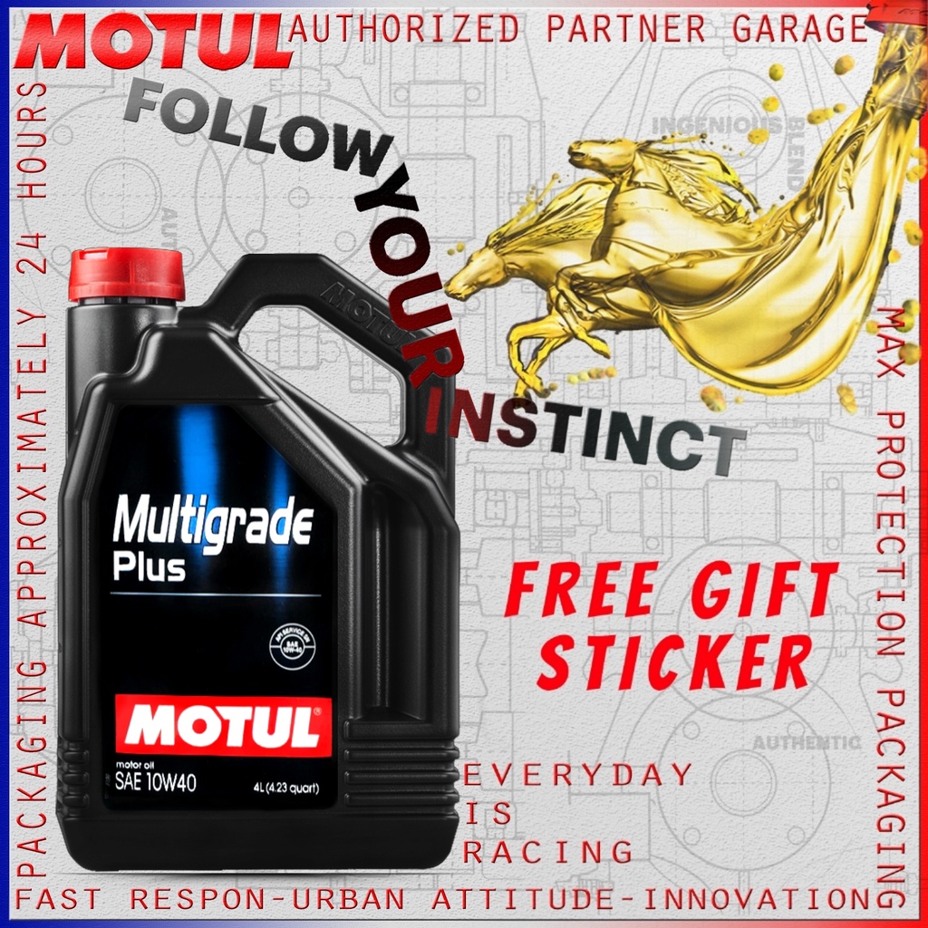 MOTUL MULTIGRADE PLUS 10W40 SN 4L 100% ORIGINAL