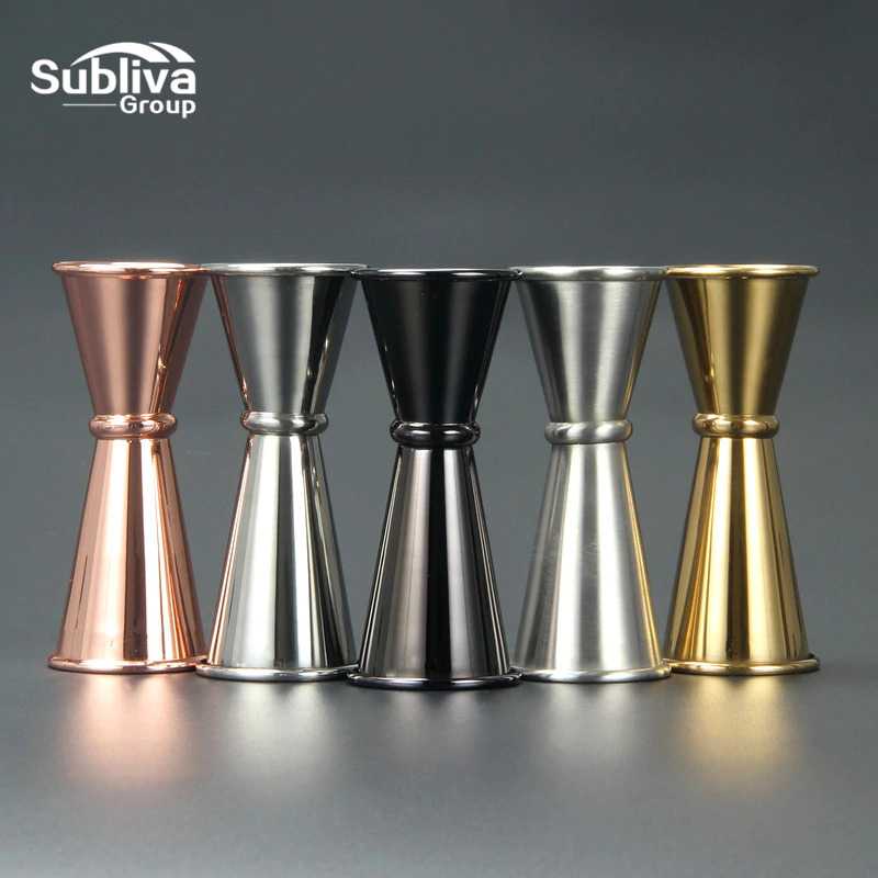 (BISA COD) FTIHSHP Subliva Gelas Ukur Jigger Bartender Cocktail Double Shot 30ml and 50ml - MSA10