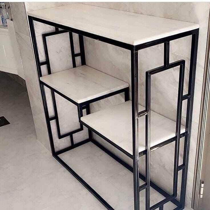 Meja Console Modern industrial, MEJA MAKAN, MEJA MINIMALIS, GAMING DESAIN, meja komputer, meja kaca,