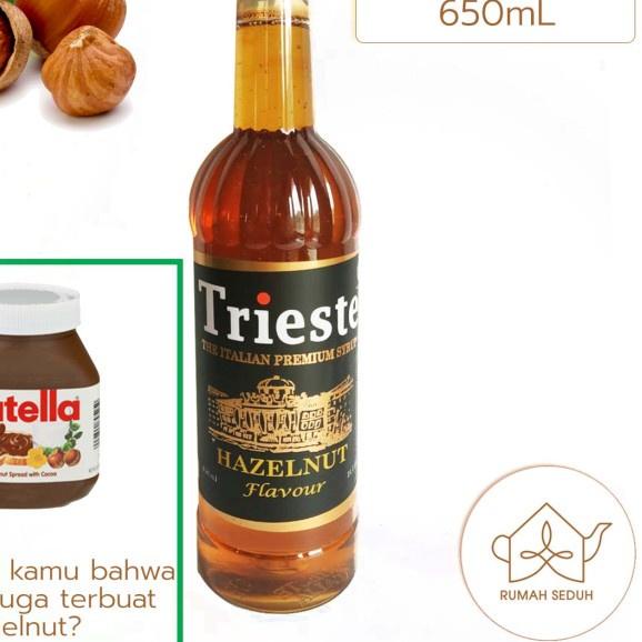 

♧ 650 mL Hazelnut Sirup merk Trieste Syrup Original ♙