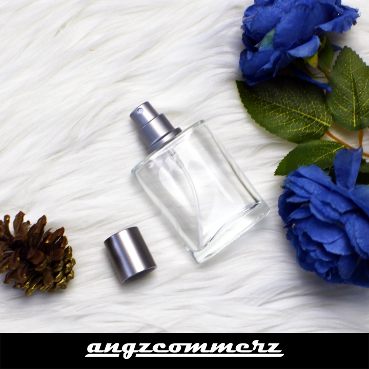 Botol Parfum Refill Kotak Kaca Tebal Spray Bottle Portable 30ml