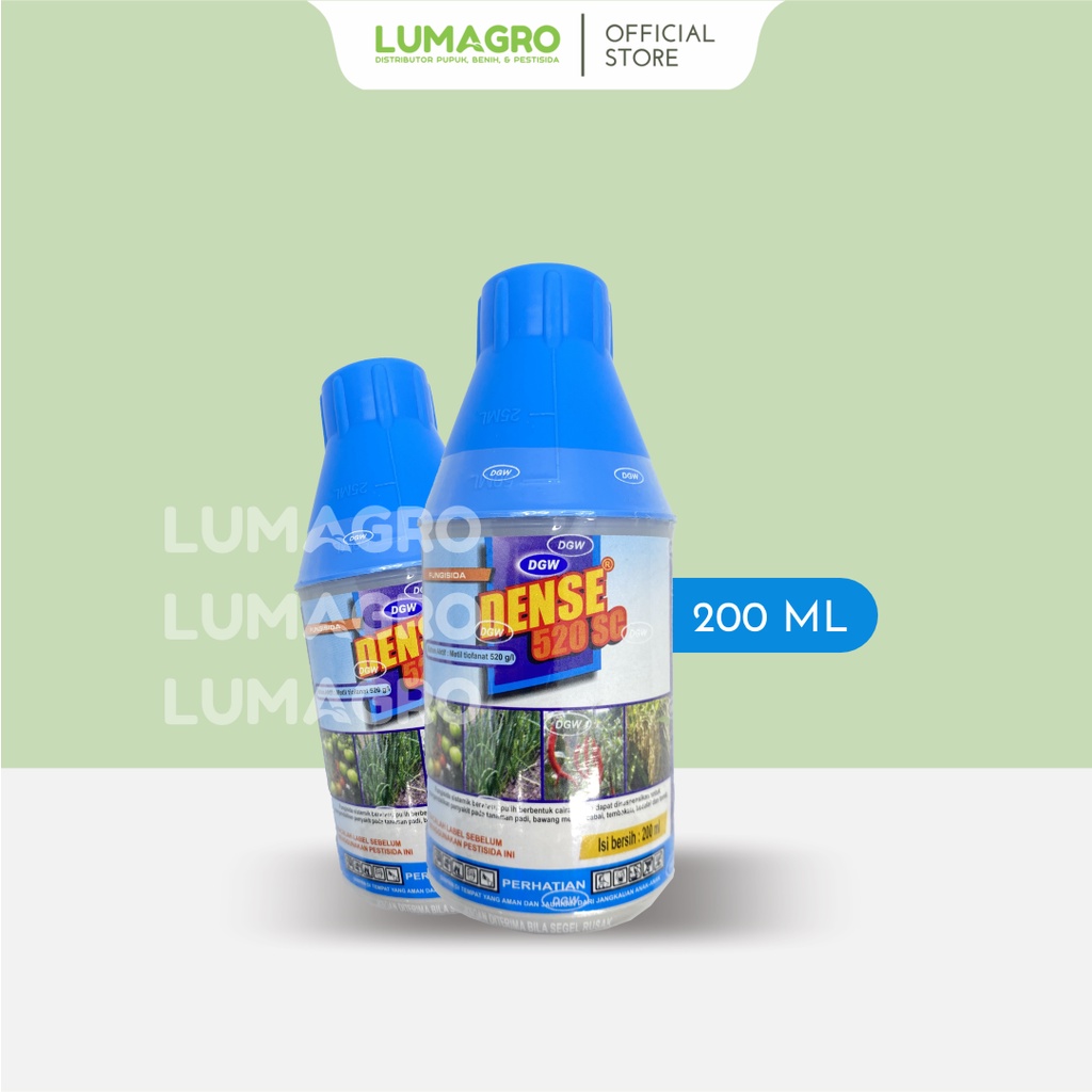 Fungisida Dense 520SC 200ml Metil Tiofanat Pembasmi Jamur Pada Tanaman Padi Tembakau Sistemik