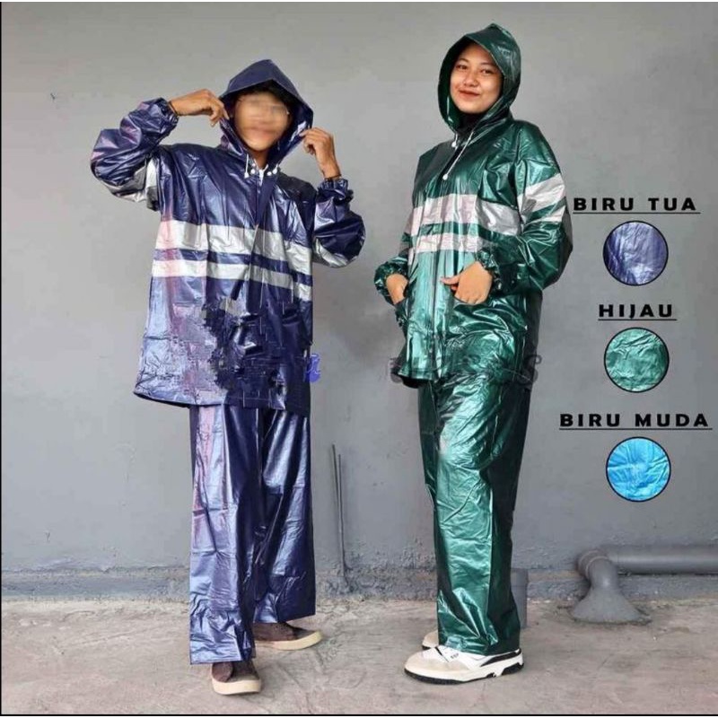 Jas hujan Elmondo stardust 907 setelan jaket celana tebal awet