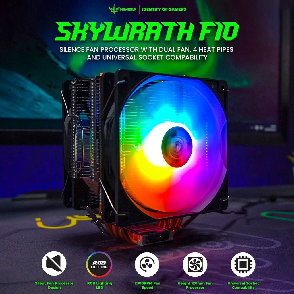 NYK Nemesis SKYWRATH F10 RGB CPU Cooler