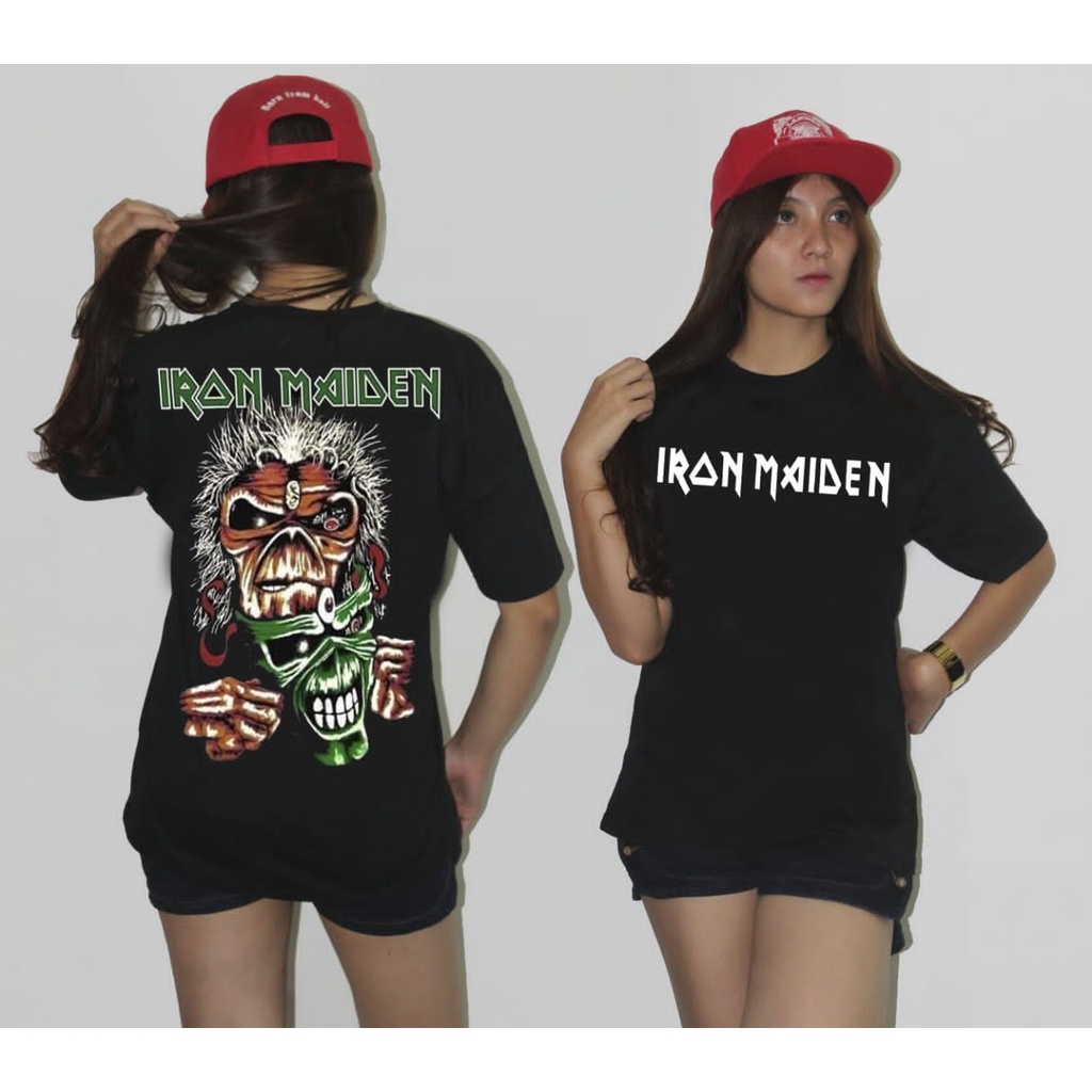 Baju kaos iron maiden premium unisex / kaos band musik iron maiden pria wanita / baju kaos distro