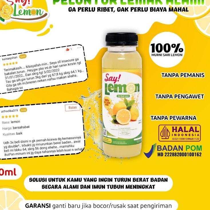 

【F⚡ASH SALE✅】 Saylemon BPOM Sari Jus juice Air Lemon Peras Asli Ori Original 100% Murni Fresh Segar Sehat Menyehatkan Daya Tahan Tubuh Diet Detox Detoks Langsing Pelangsing Melangsingkan 250 ml