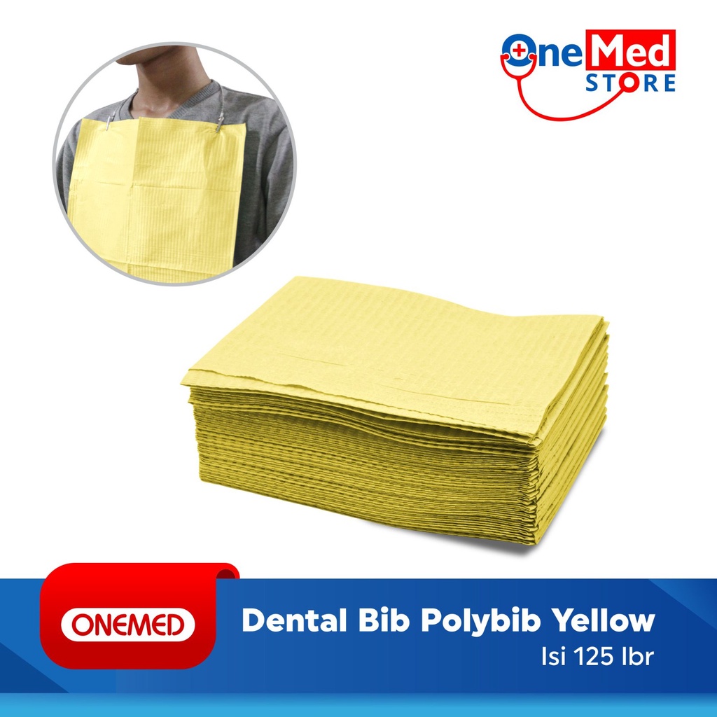 Dental Bib ( Polybib ) pak isi 125 lbr OneMed