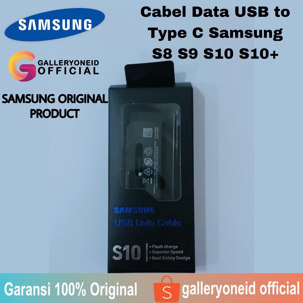 Kabel Data Samsung Original 100% Type C S8 S9 S10 Plus Fast Charging