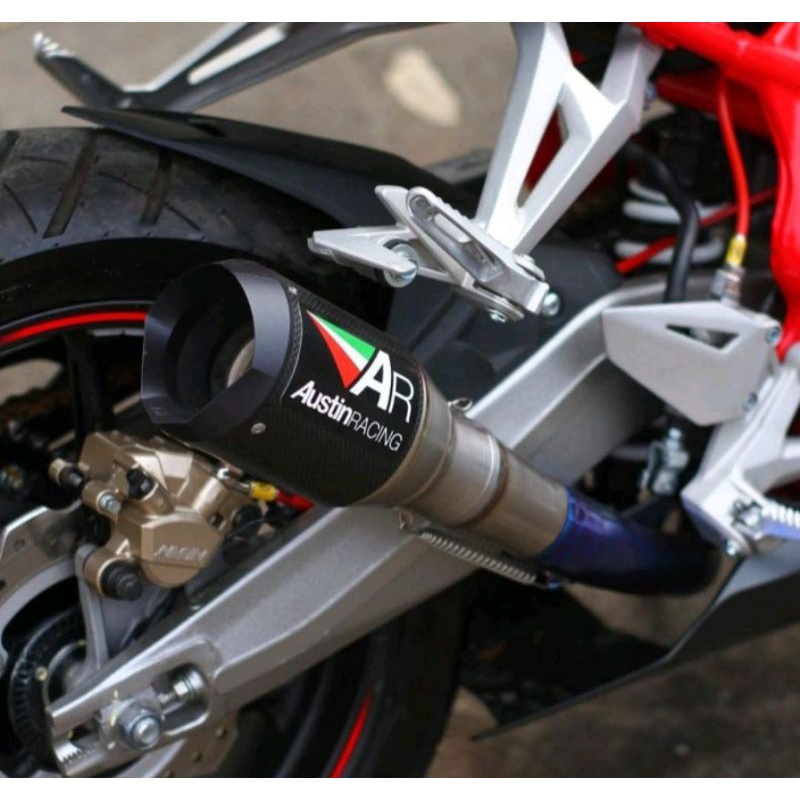 Knalpot Austin Racing GP1R  GP1RR Carbon Import ninja 250 FI old karbu zx25r