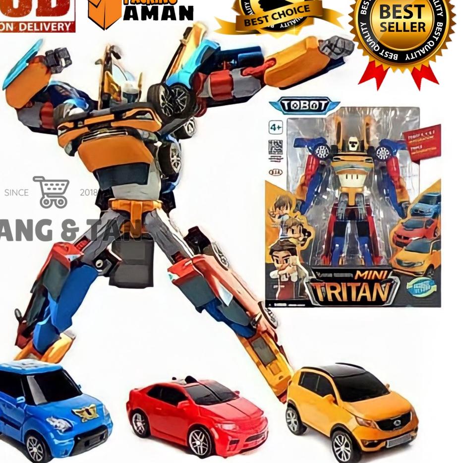 ➳ ( BISA COD ) PROMO Mainan Anak Robot 3in1 UK 28CM Mainan Mobil Mobilan Bisa Rubah Jadi Robot Besar