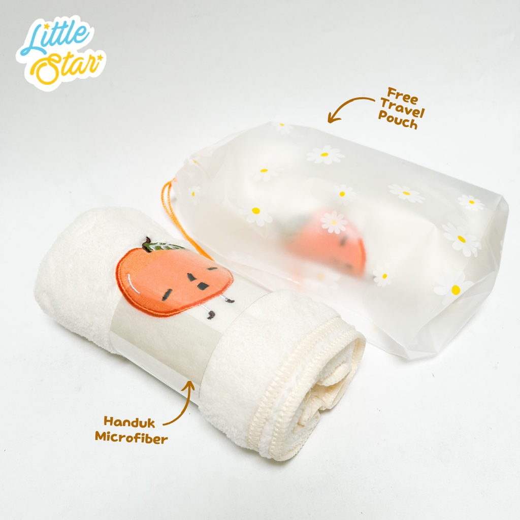 LS Baby Towel Gift Bag Set Mandi Bayi Handuk Microfiber Lembut Halus Premium