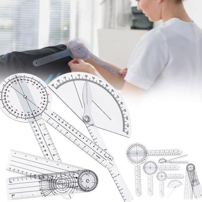 

Promo 6Pcs/Set Goniometer Alat Fisioterapi Penggaris Sudut Rull