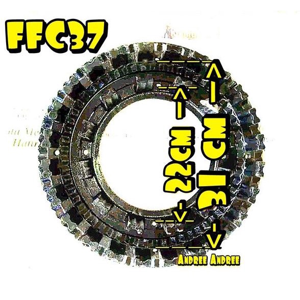 FFC 37 Gigi Pintu Saringan Gilingan Tepung Diskmill FFC-37 FFC37