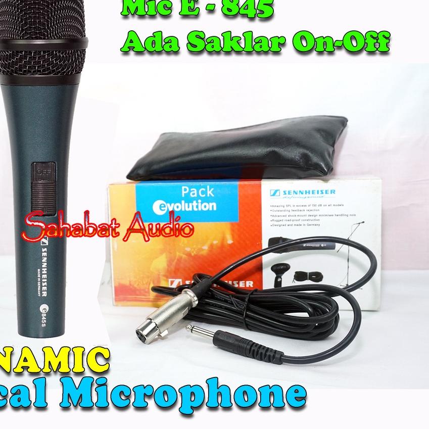 ➢ Mic Kabel E 845 Ada Saklar / Mic Kabel E 835S / Microphone Cable SENNHEISER E-835 / E845S / E 845 