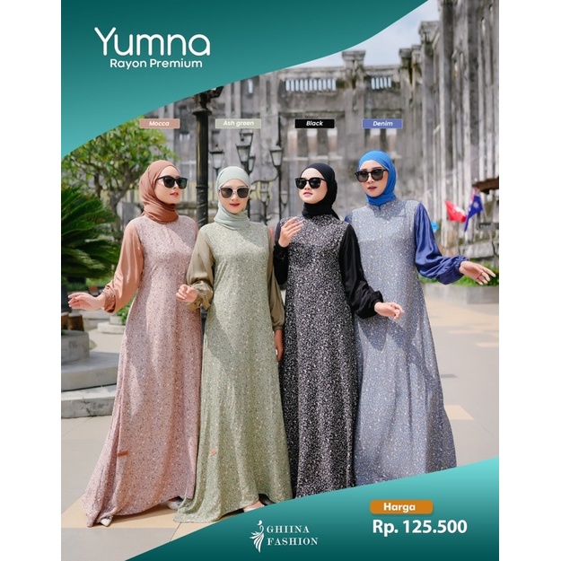 GHINA FASHION || YUMNA DRESS || MATT RAYON PREMIUM