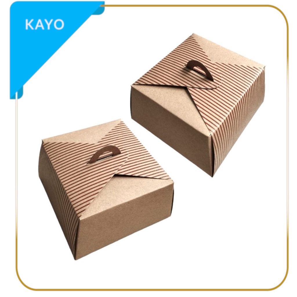 

box craft coklat kotak souvenir cake ulang tahun packaging