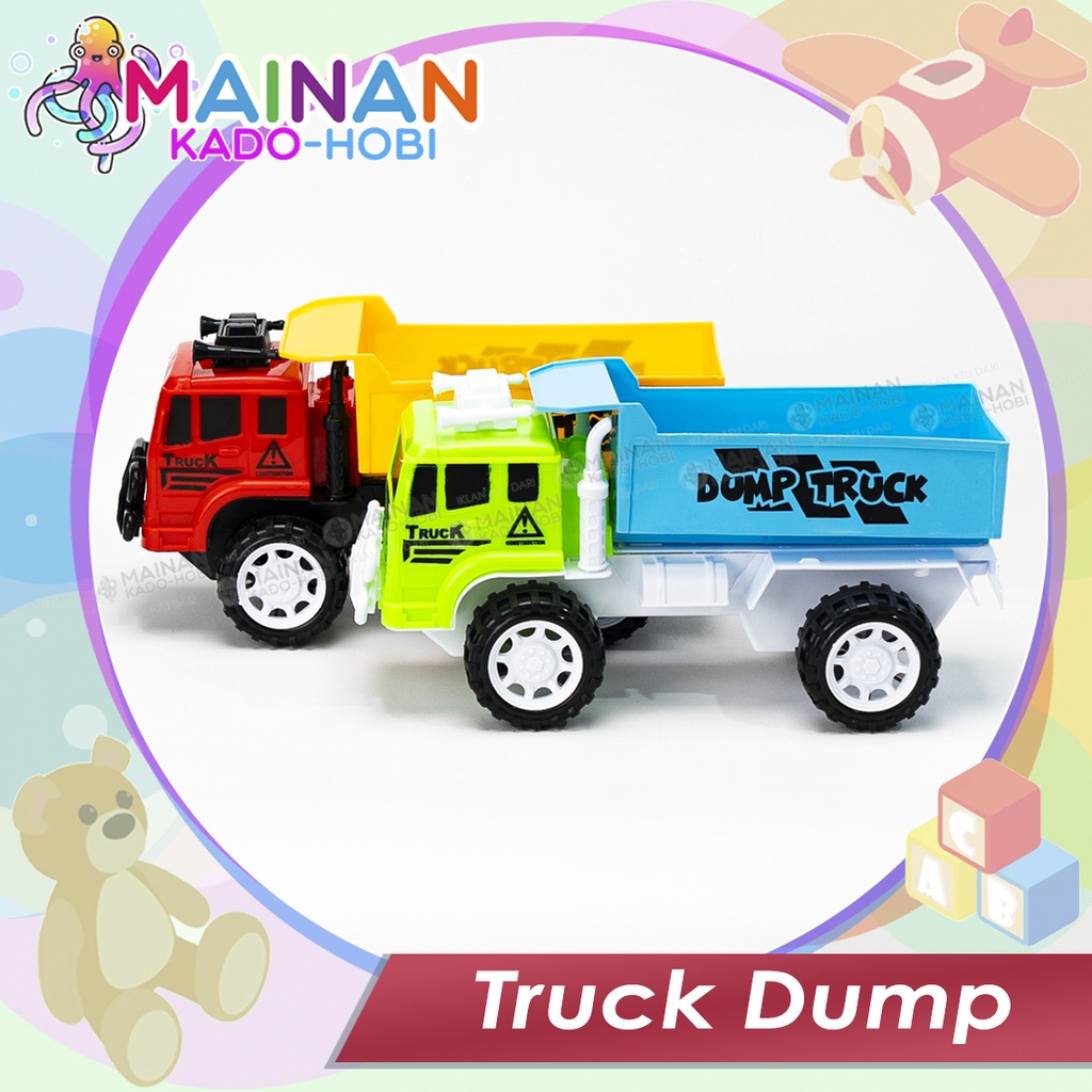 HADIAH ULANG TAHUN ANAK MAINAN PREMIUM ANAK MINIATUR DIECAST CAR DUMP TRUCK MOBIL TRUK KONSTRUKSI