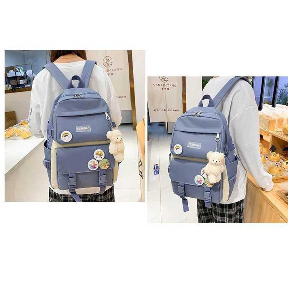 Tas Ransel Tote Sling Bag 4 in 1 Kawaii Version - HB4-2 - Blue