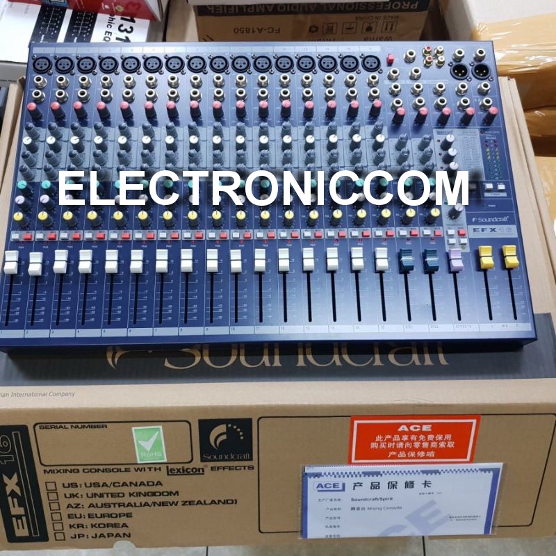 Soundcraft Mixer EFX16 - Effect Lexicon 16 Channel Soundcraft EFX 16