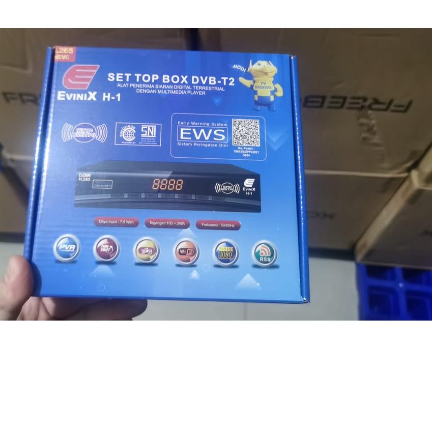 ♦ STB SET TOP BOX TV DIGITAL EVINIX H1 DVB T2 By Skybox ⅎ
