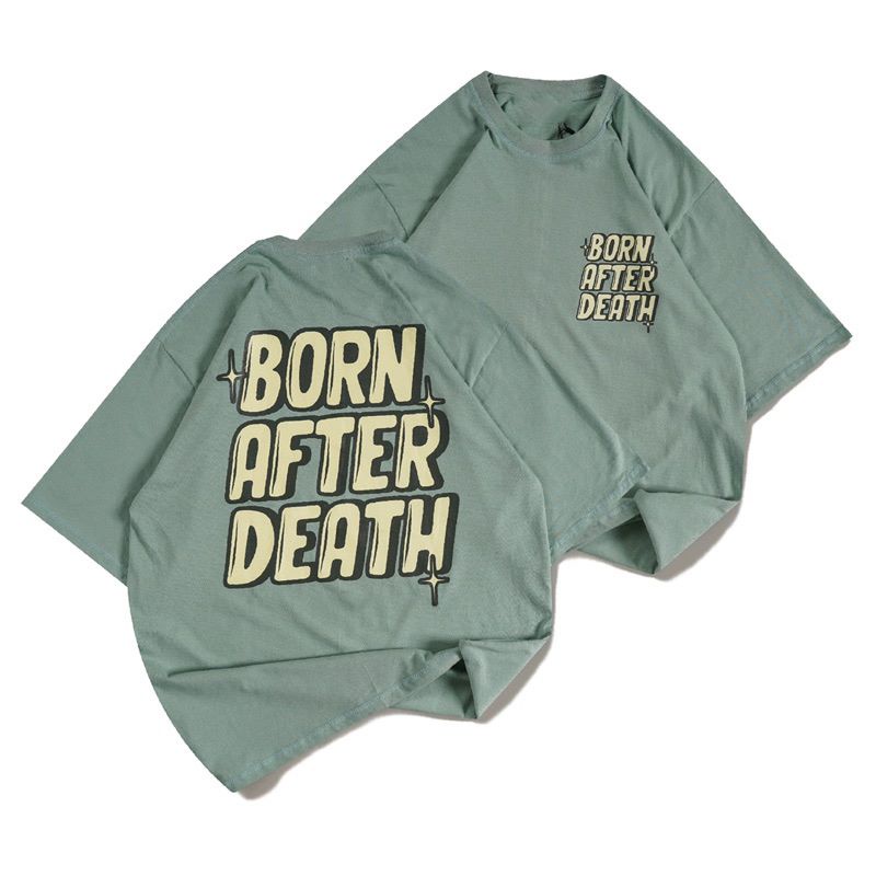 GSC - Kaos Oversize Motif BORN AFTER DEATH // Kaos Oversize TerbaruBORN AFTER DEATH