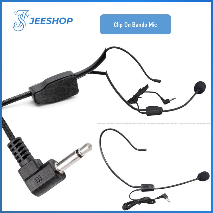 Mic Clip On Microphone Bando Youtuber Style Suara Bagus