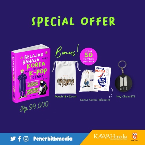 Belajar Bahasa Korea Bersama K-Pop Stars & kamus Pocket Korea - Indonesia