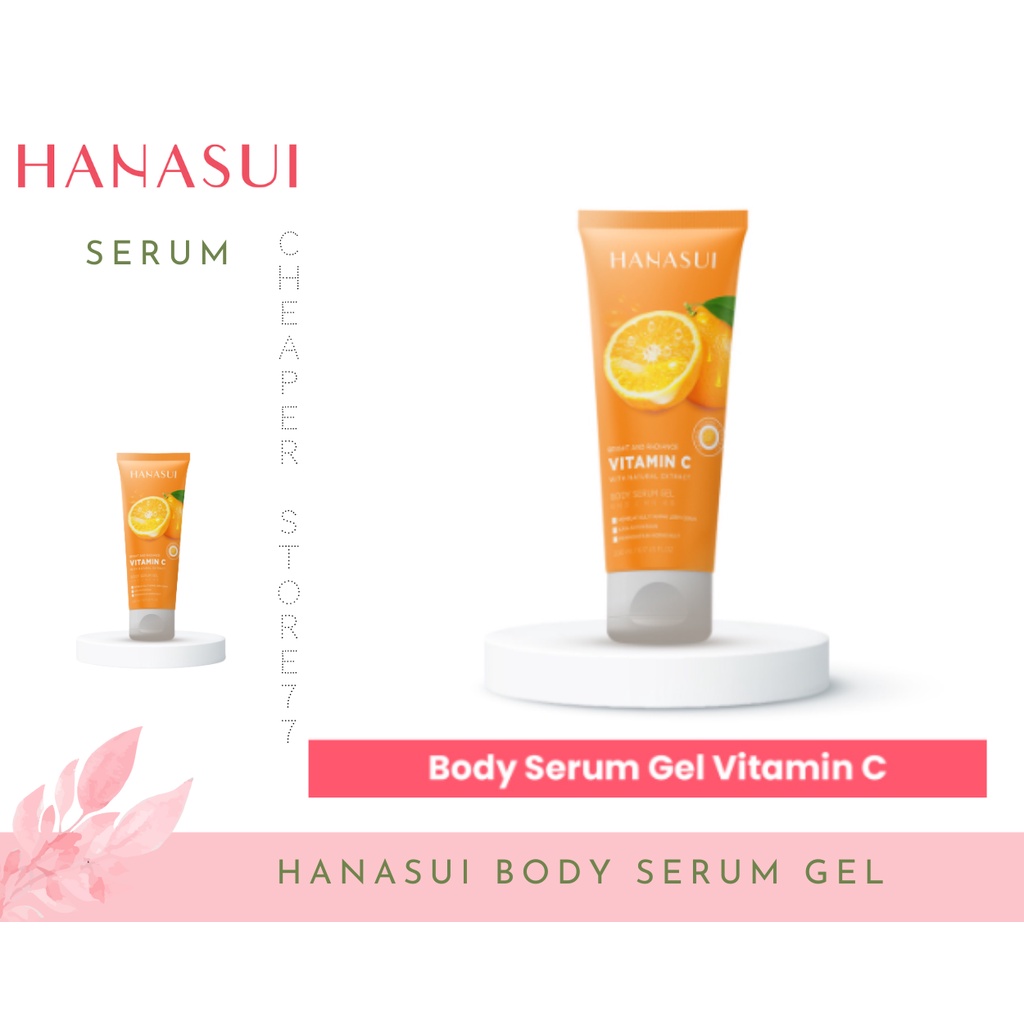 HANASUI BODY SERUM GEL 200 ML - ALOE VERA - SAKURA - VITAMIN C