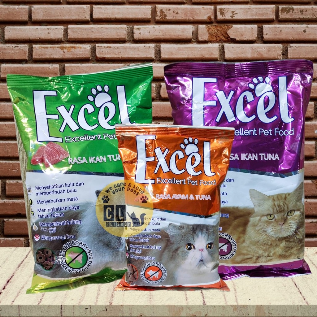 Makanan Kucing Excel 250 Gram - Makanan Kering Kucing Kitten Excel 250gr