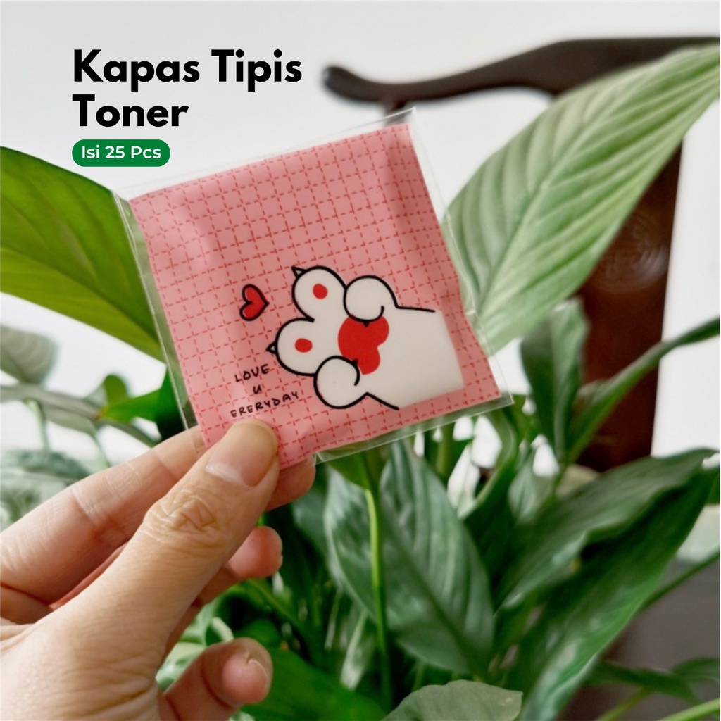 KAPAS TONER / KAPAS WAJAH TIPIS MAKE UP KAPAS PEMBERSIH TONER TIPIS