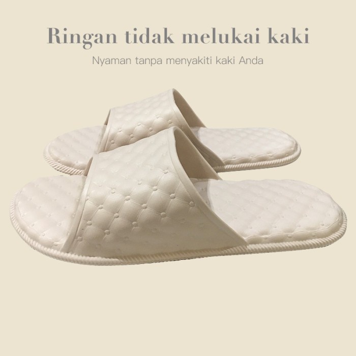 Toilet Rumah 4-2 Selop Karet El Sandal Santai Wanita Nyaman Pria Uook