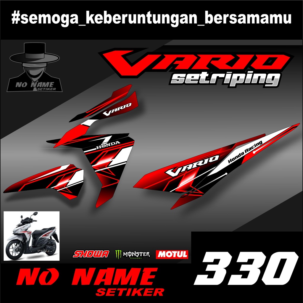 STRIPING VARIO 125 150 racing (330) TAHUN 2015 2014 2015 2016 2017 stiker sticker decal