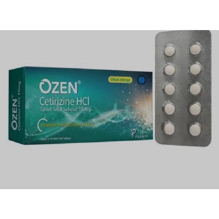 Ozen Cetirizine 10mg 1 Blister @ 10 Tablet- Ozen