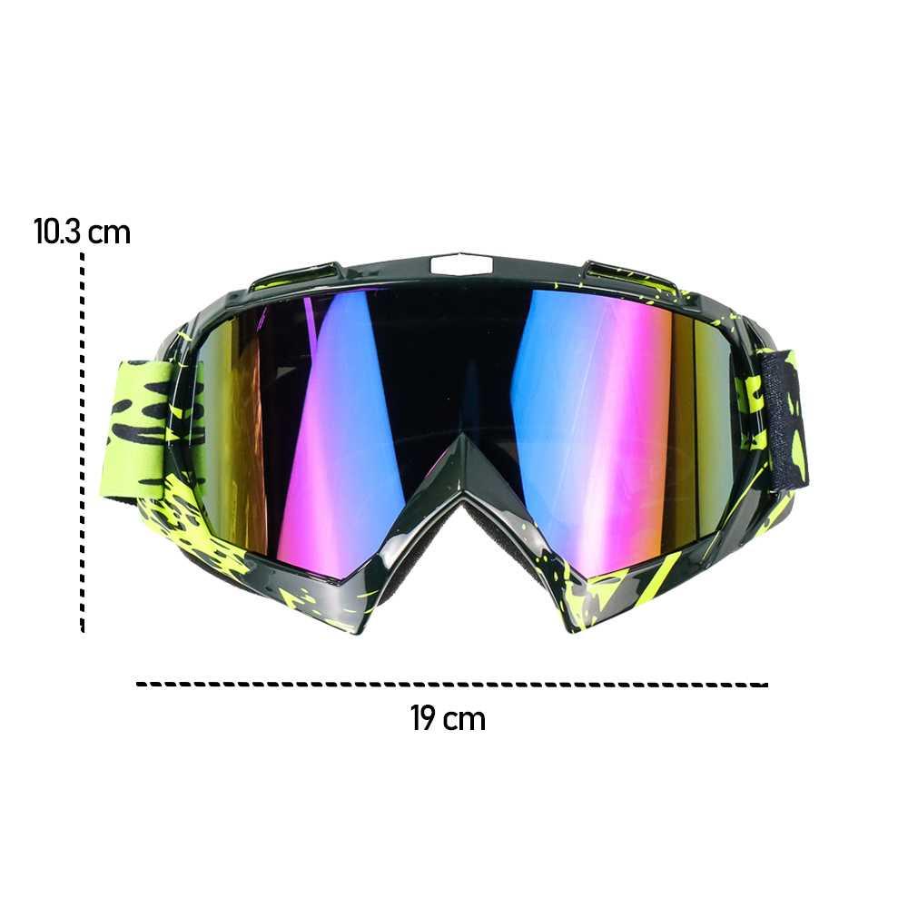 Kacamata Goggles Ski Ice Skating Cycling Motorcycle - U820 - Green