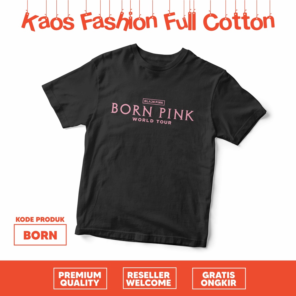 [KAOS] Blackpink full cotton 30s kualitas premium cewek cowok anak dewasa