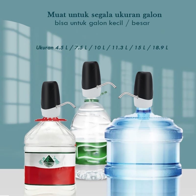 TERMURAH !!! Pompa Galon Elektrik LED / Pompa Dispenser Air Minum Galon Charge DISPENSER USB