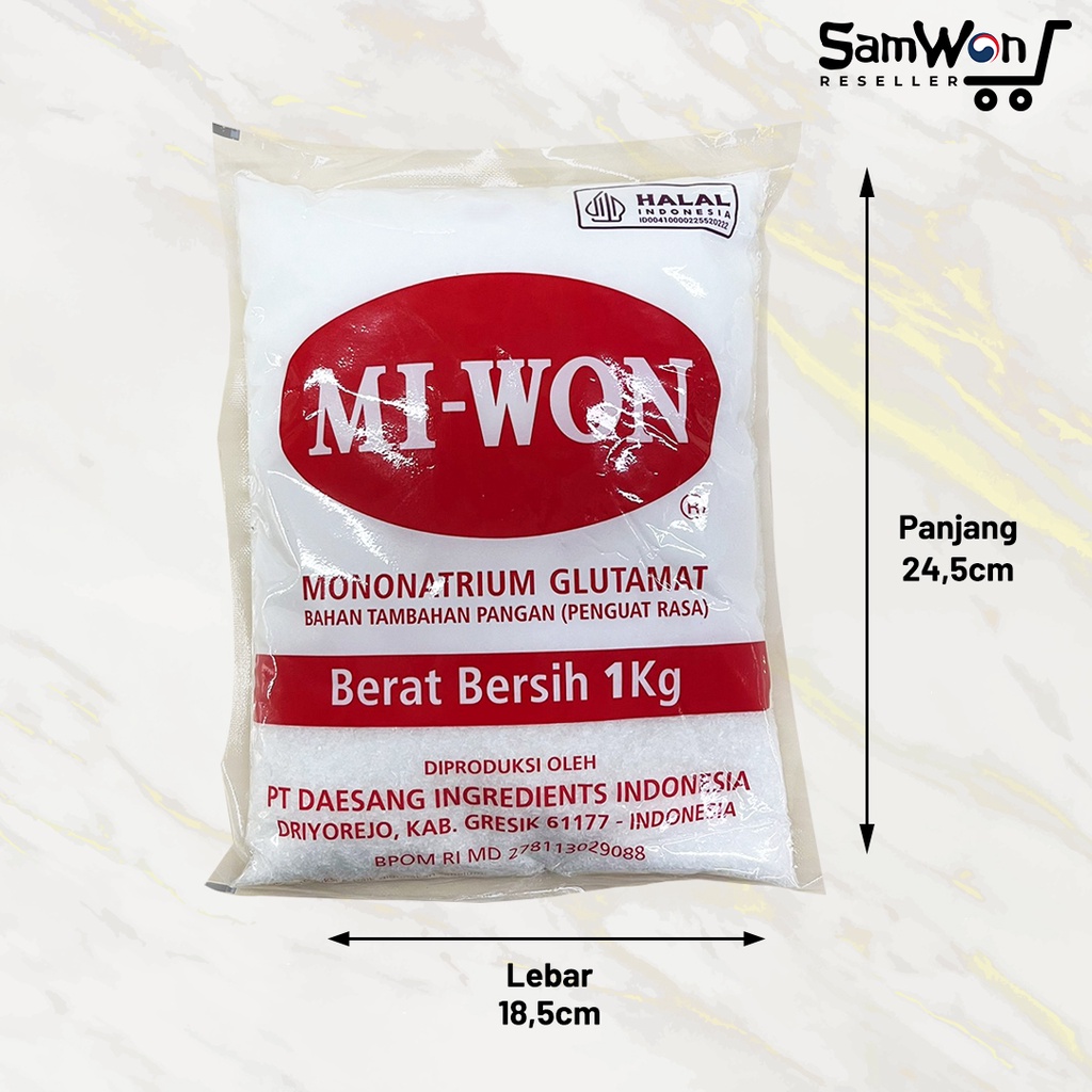 

RB MIWON Penyedap Rasa 1kg Micin Vetsin MSG (Kemasan Pabrik Original)